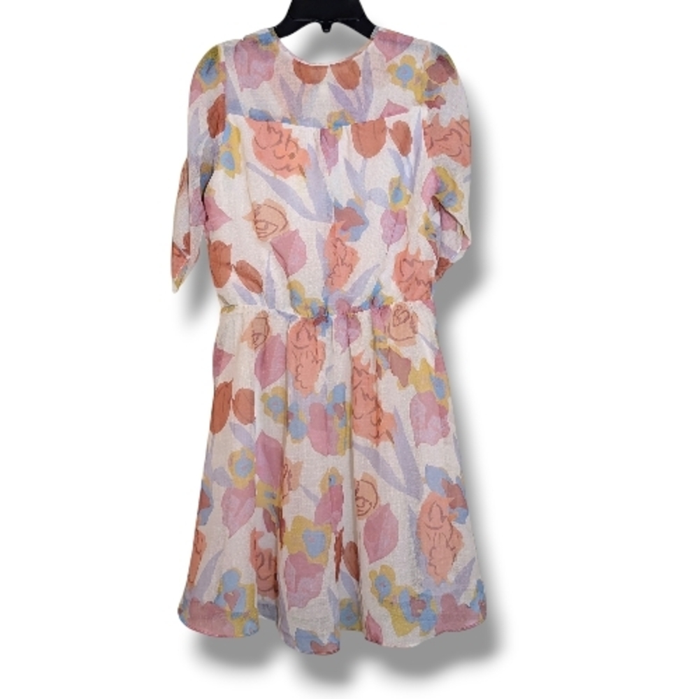 New Ted Baker Juleah Ruched Sleeve Detail Floral Print Mini Dress NWT - Picture 6 of 12